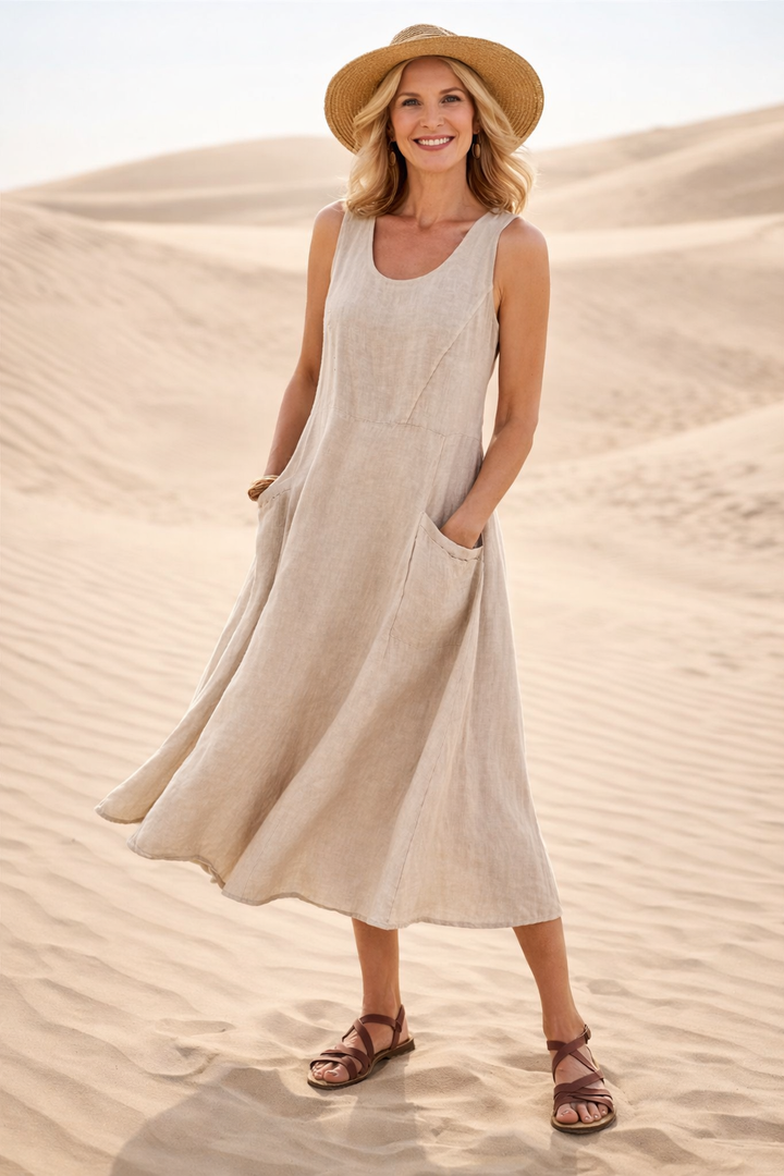 Luna - Robe d’été coupe amincissante