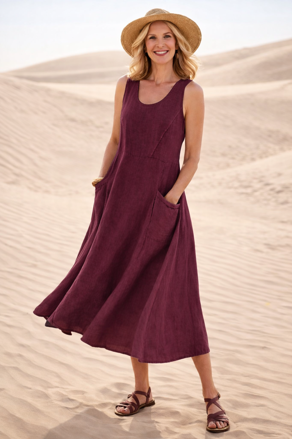 Luna - Robe d’été coupe amincissante