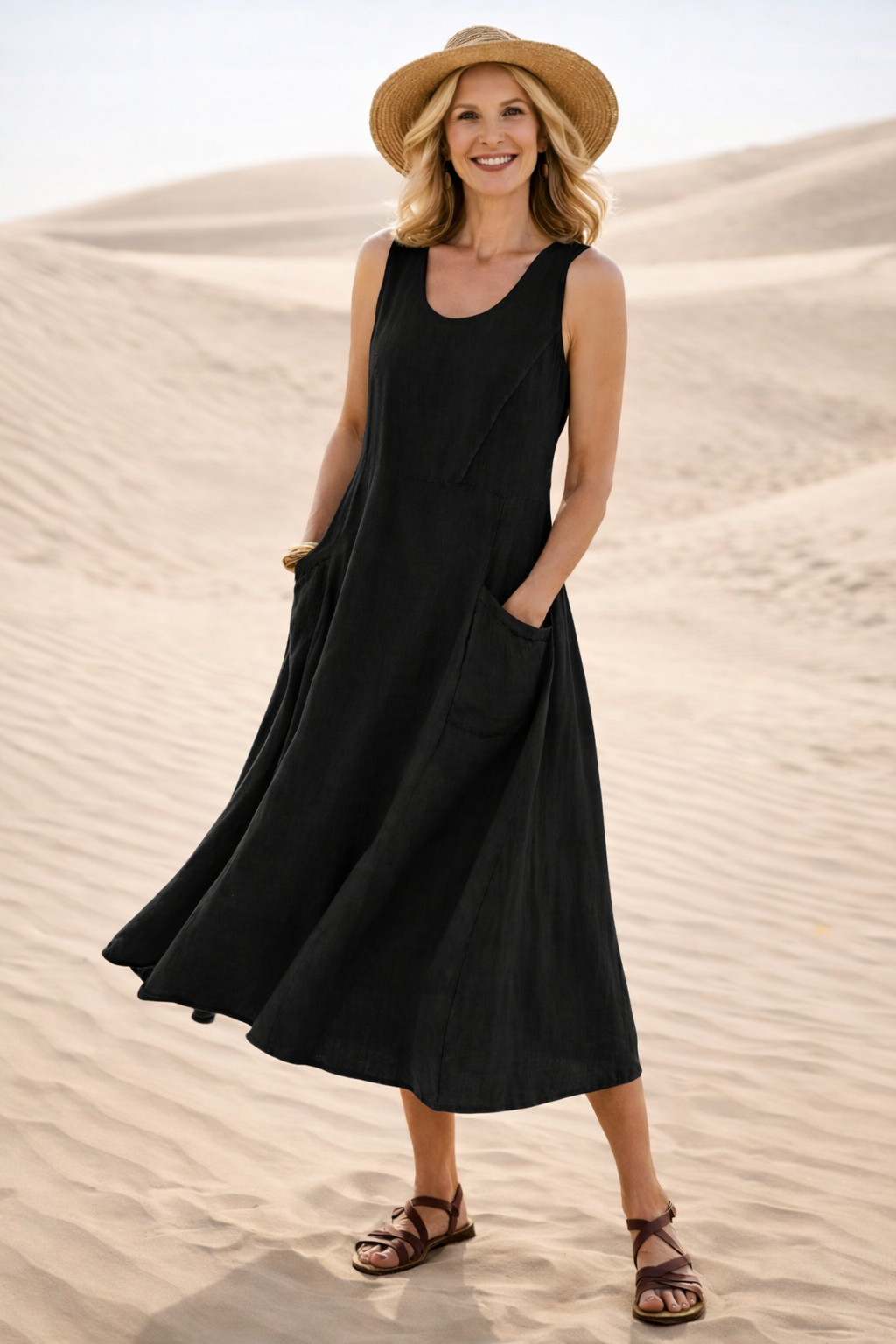 Luna - Robe d’été coupe amincissante